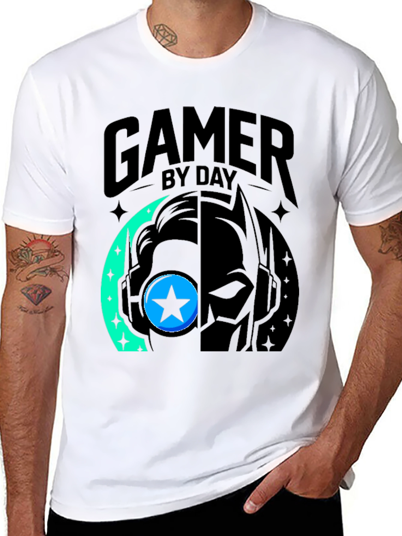 Gamer By Day T-Shirt - Black
