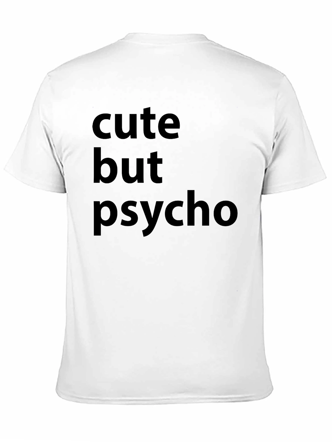 Cute But Psycho Black Graphic T-Shirt