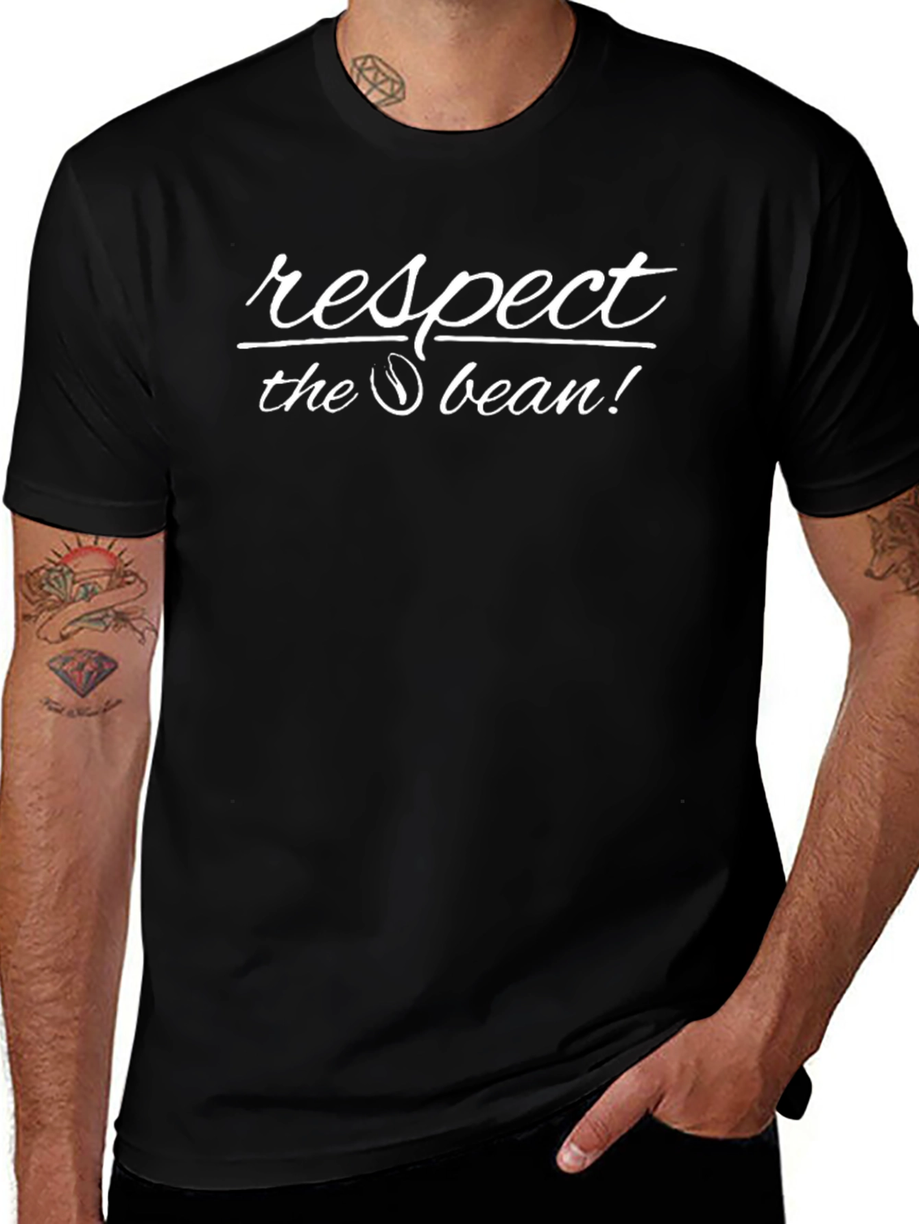 Respect the Bean Black T-Shirt