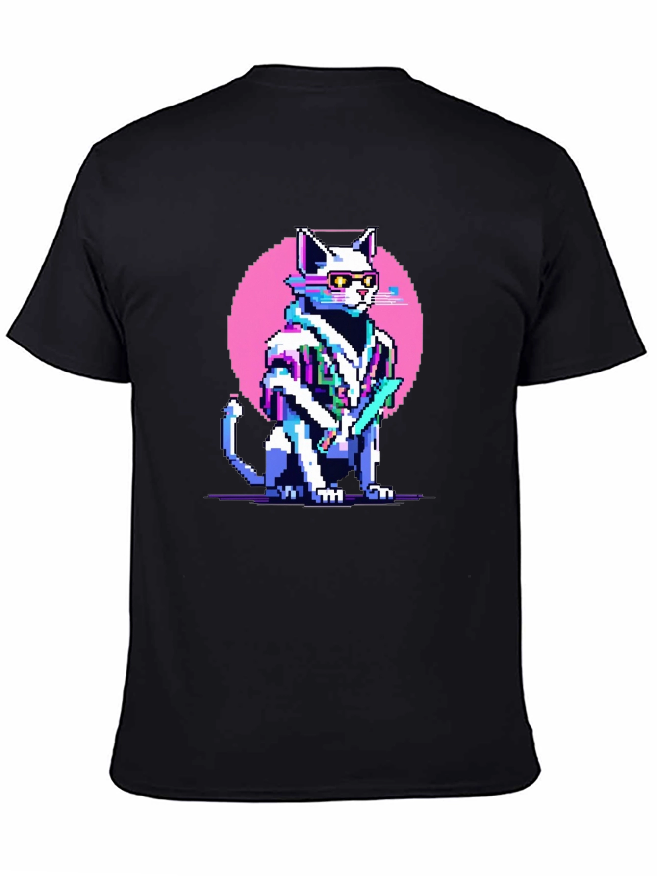 Pixel Cat Retro T-Shirt