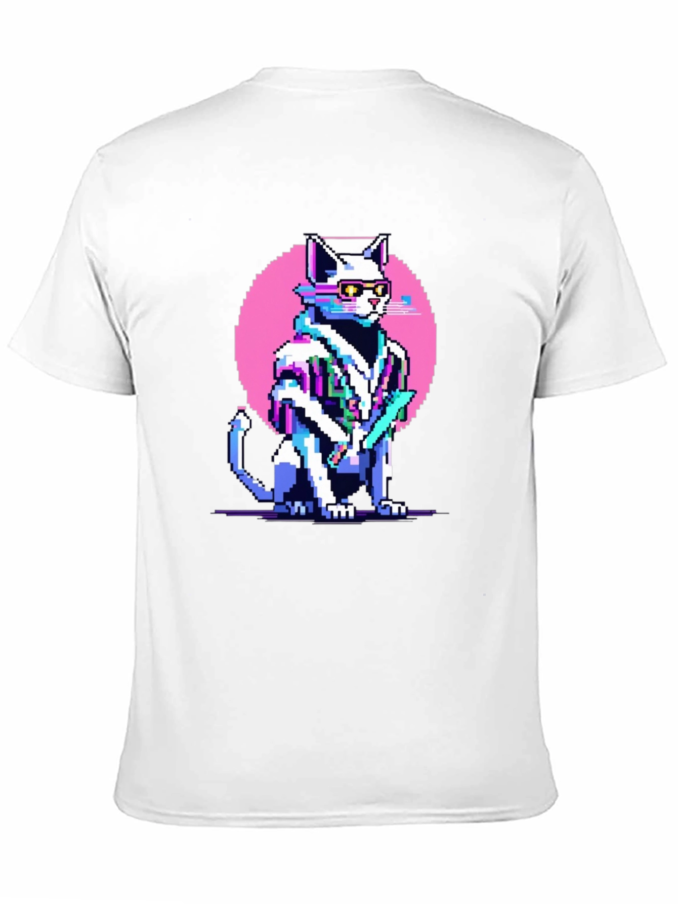 Pixel Cat Retro T-Shirt