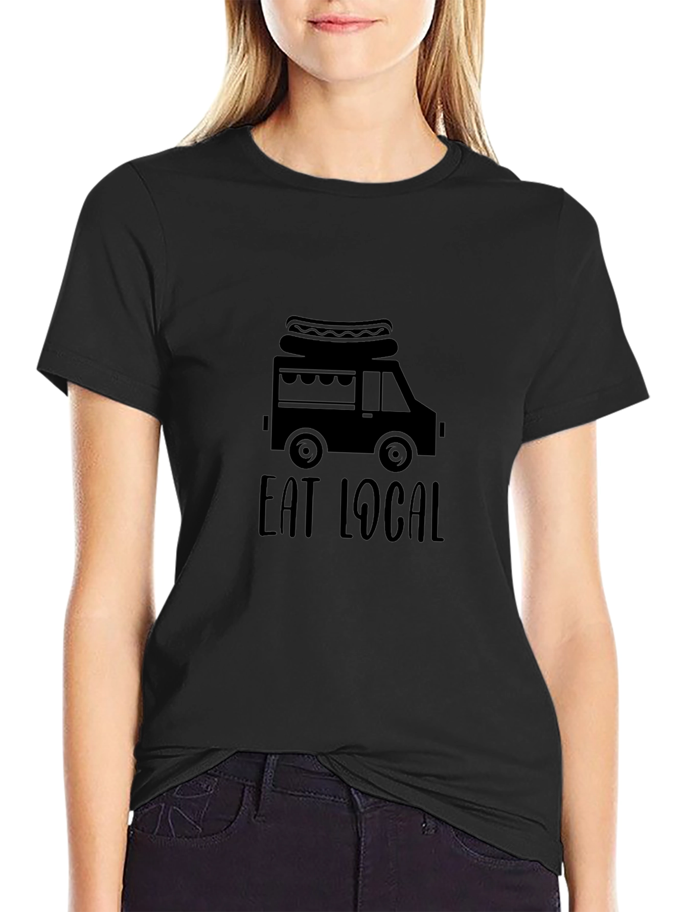 Eat Local Food Truck Graphic T-Shirt