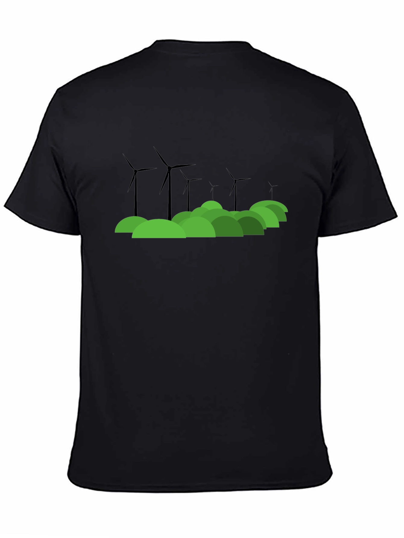 Eco Wind Turbine Graphic T-Shirt