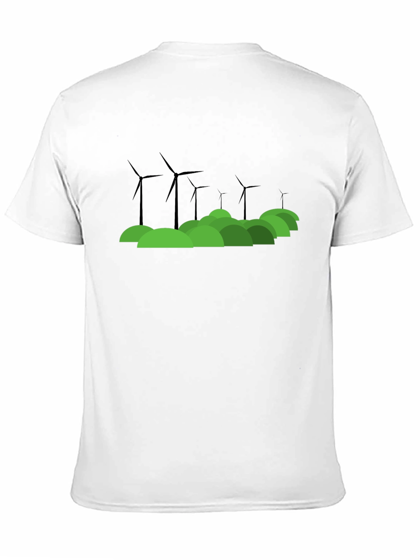Eco Wind Turbine Graphic T-Shirt