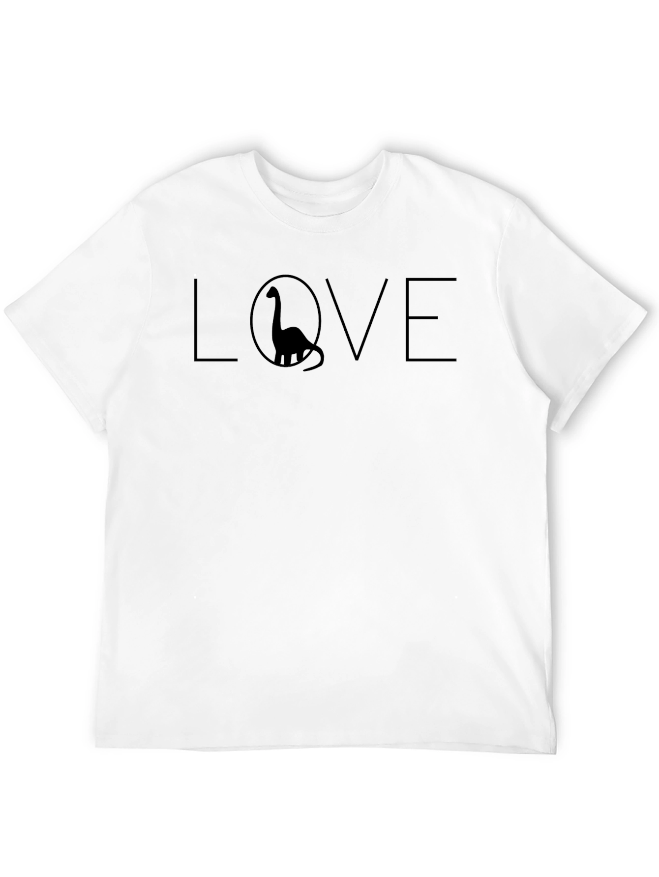 Dino Love T-Shirt - Mens Black Graphic Tee