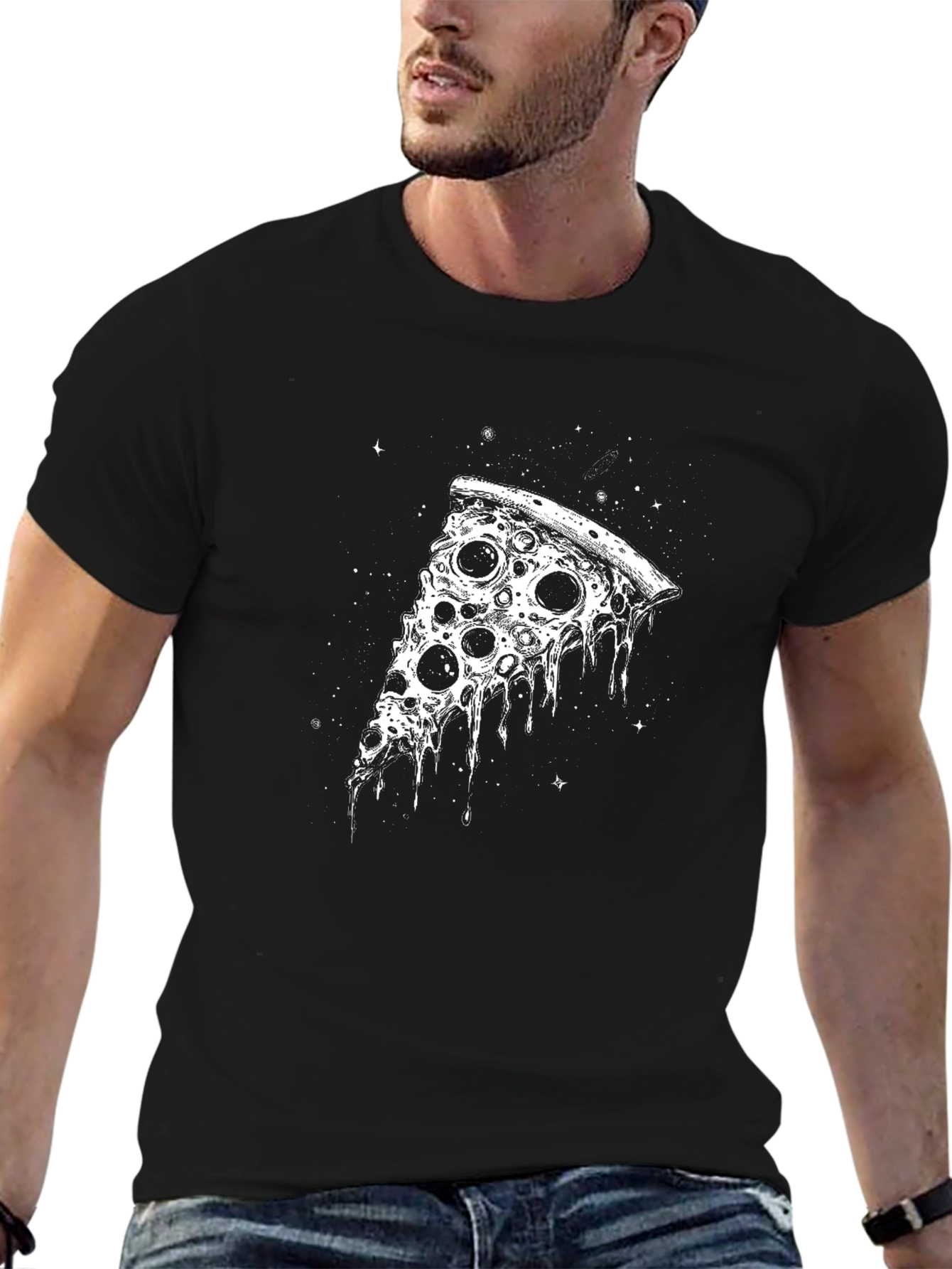 Cosmic Pizza Graphic T-Shirt