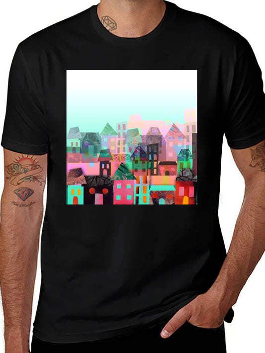 Abstract Cityscape Graphic Tee