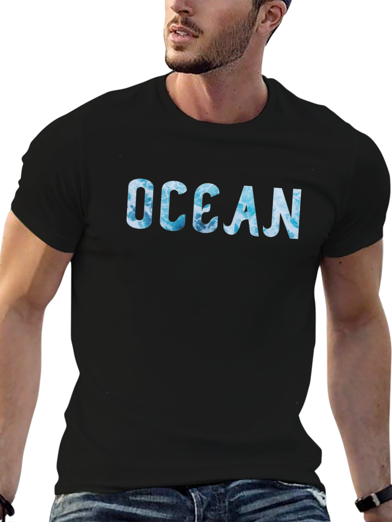 Ocean Waves Graphic Tee - Cool Sea T-Shirt