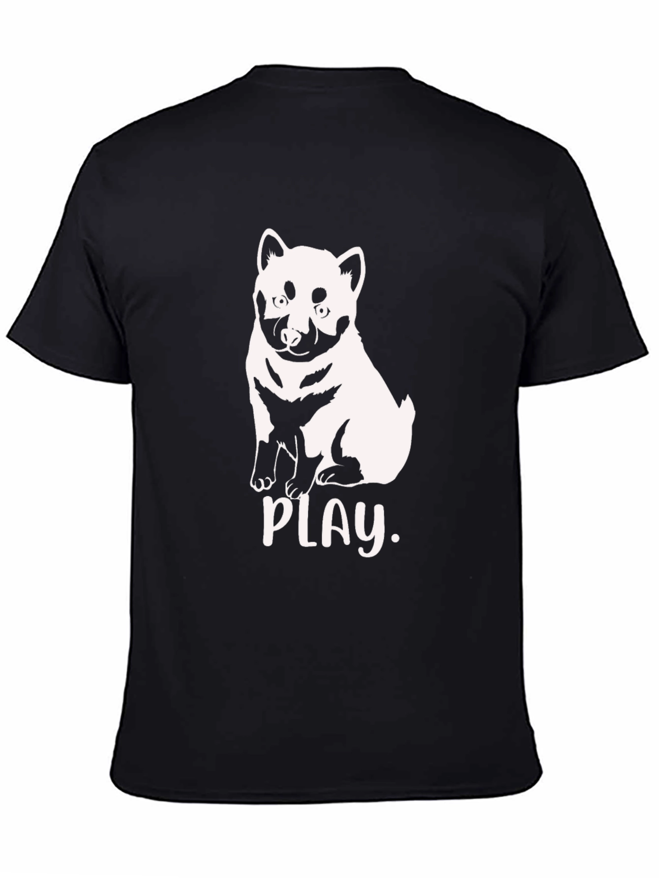 Dog Lover Black T-Shirt - Play Design