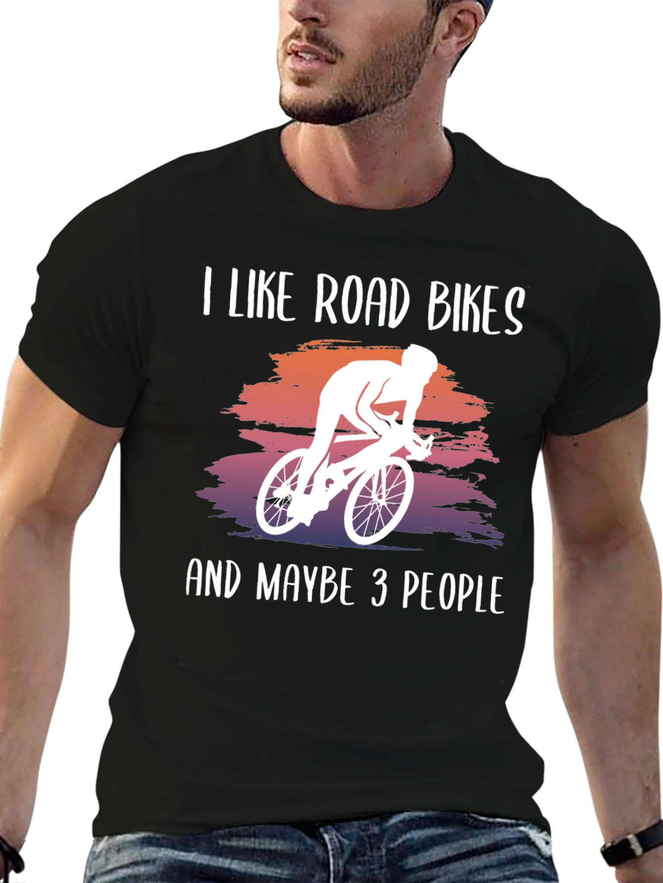 I Like Road Bikes Graphic Tee
