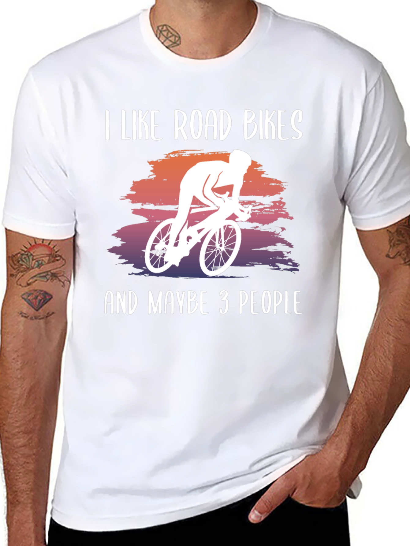 I Like Road Bikes Graphic Tee
