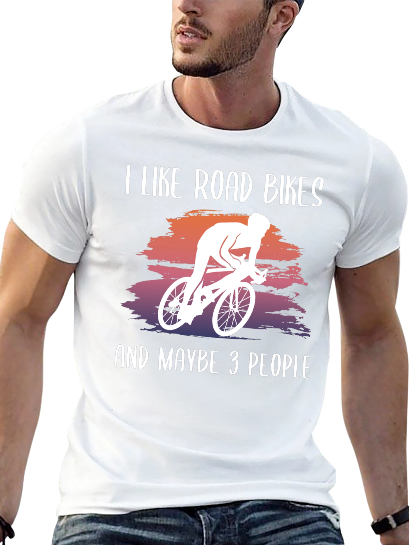 I Like Road Bikes Graphic Tee