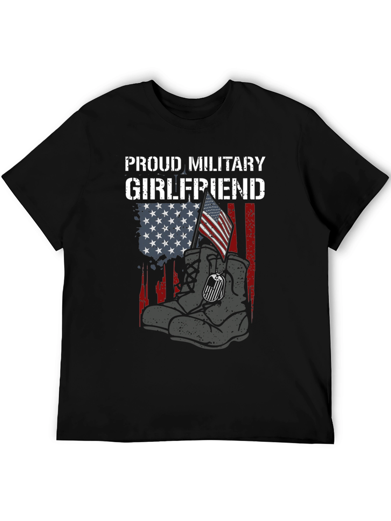 Proud Military Girlfriend Graphic Tee