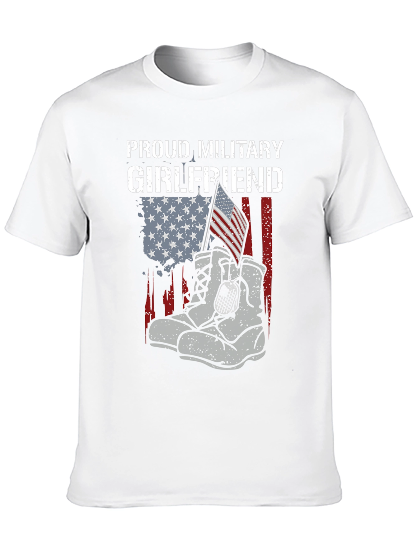 Proud Military Girlfriend Graphic Tee