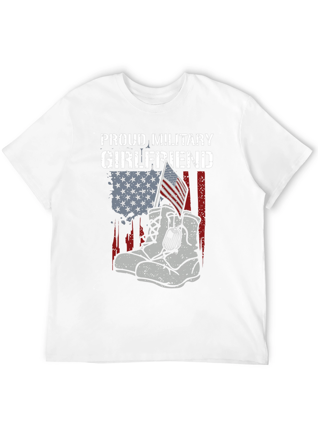 Proud Military Girlfriend Graphic Tee