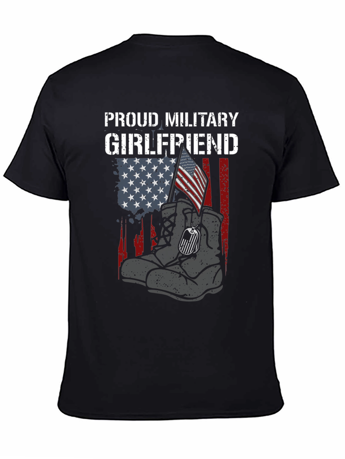 Proud Military Girlfriend Graphic Tee