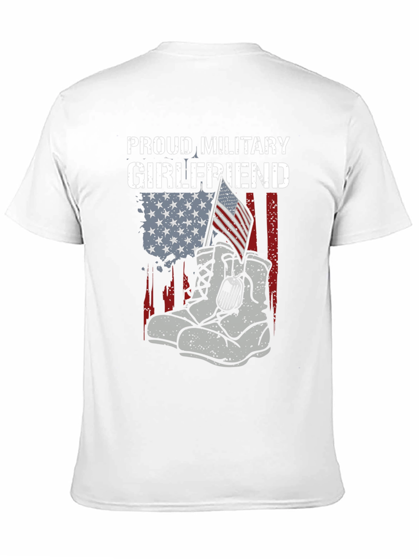 Proud Military Girlfriend Graphic Tee