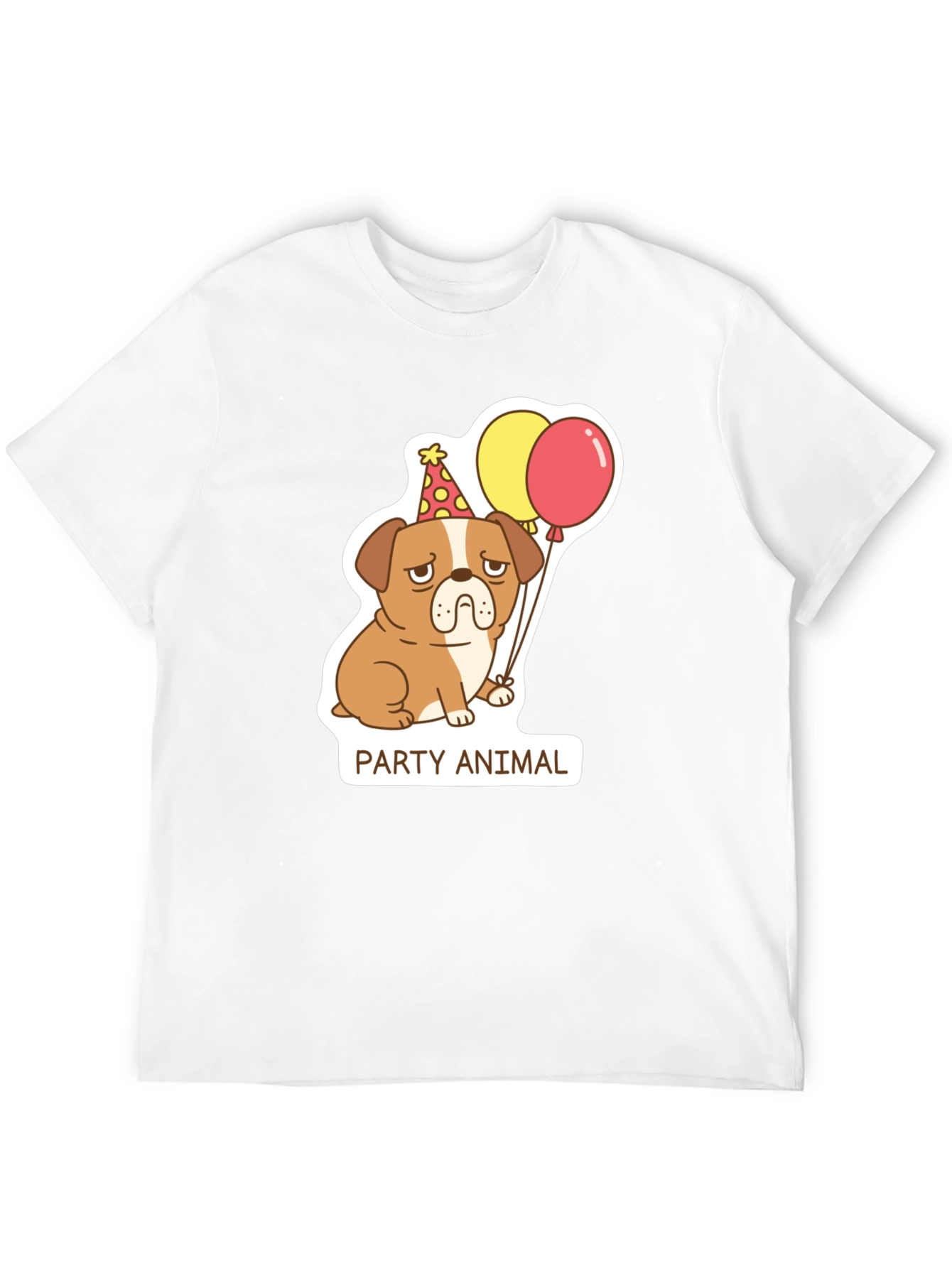 Party Animal Dog Graphic T-Shirt