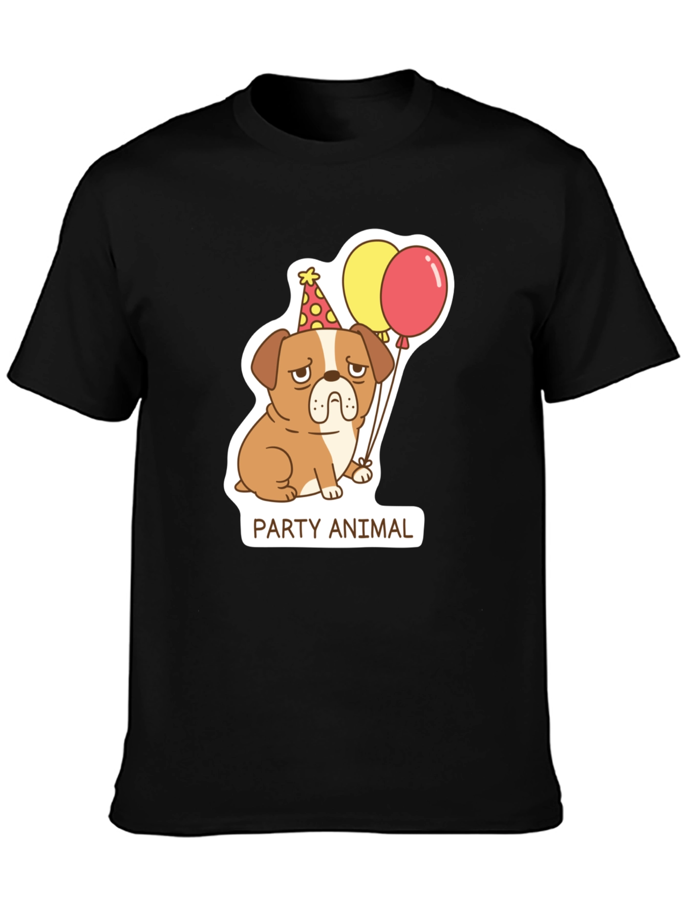 Party Animal Dog Graphic T-Shirt