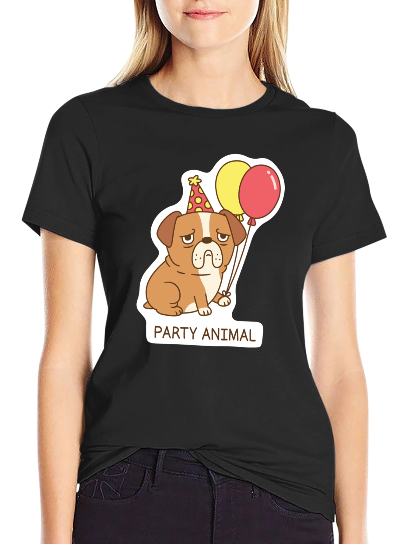 Party Animal Dog Graphic T-Shirt
