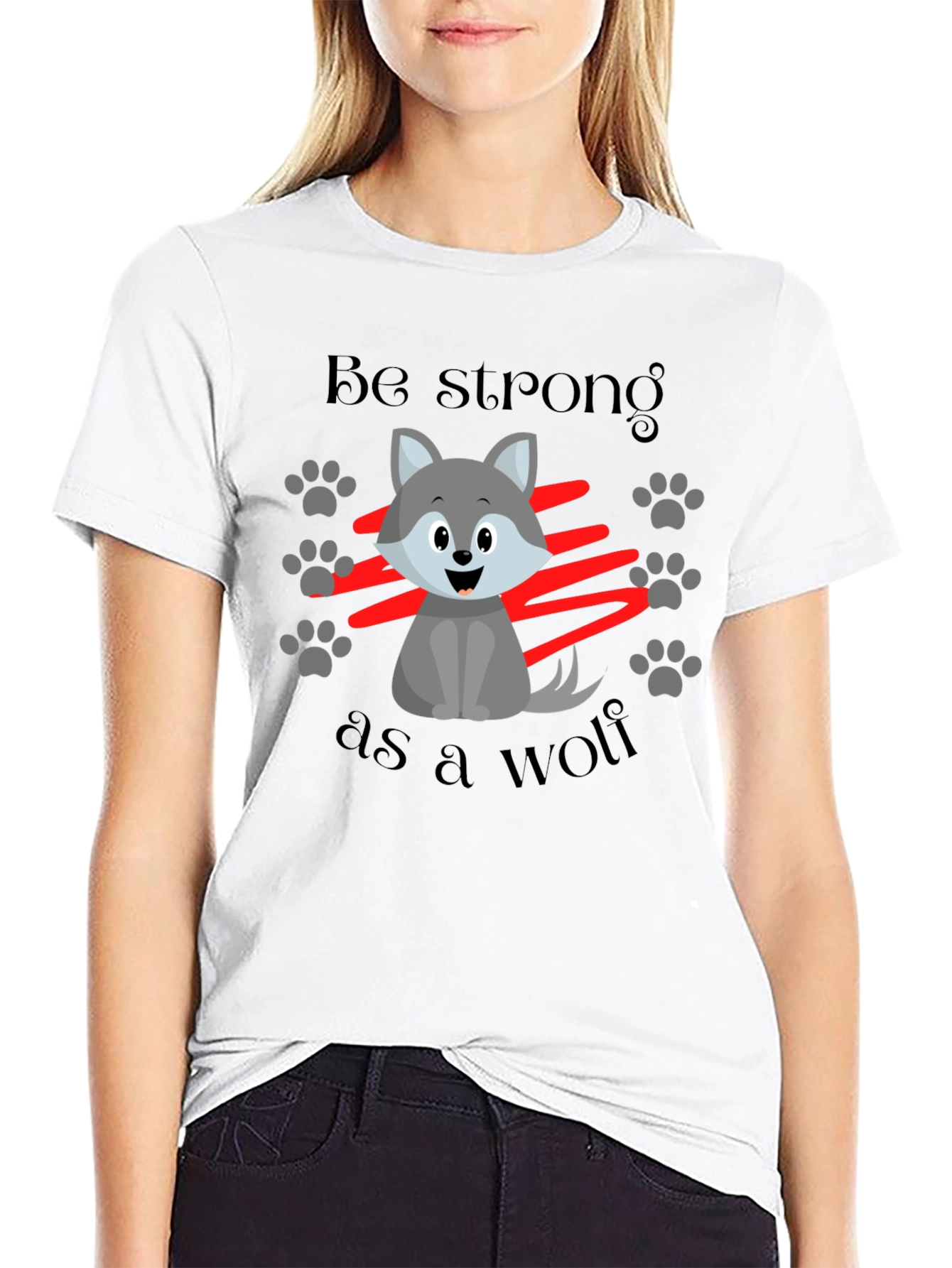 Be Strong Like a Wolf T-Shirt