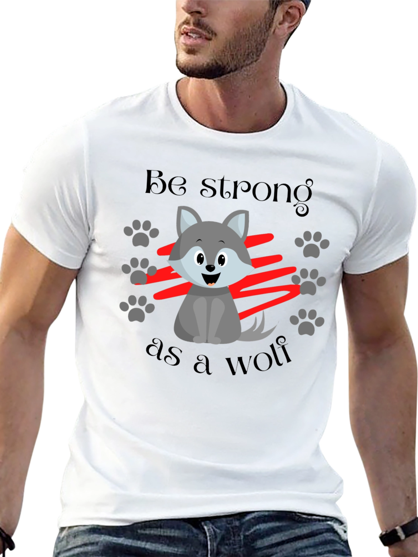 Be Strong Like a Wolf T-Shirt