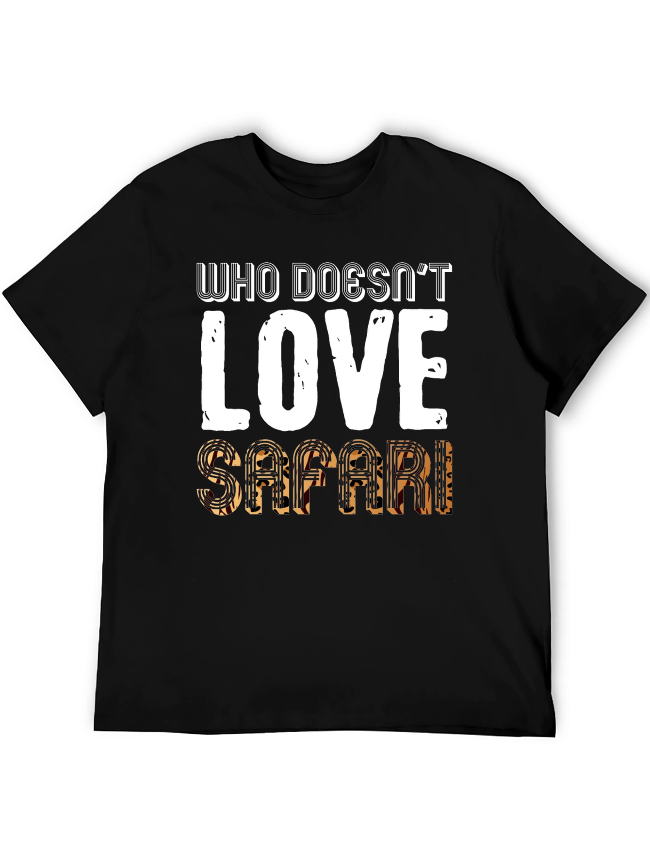 Safari Lover Graphic Tee - Mens Black T-Shirt