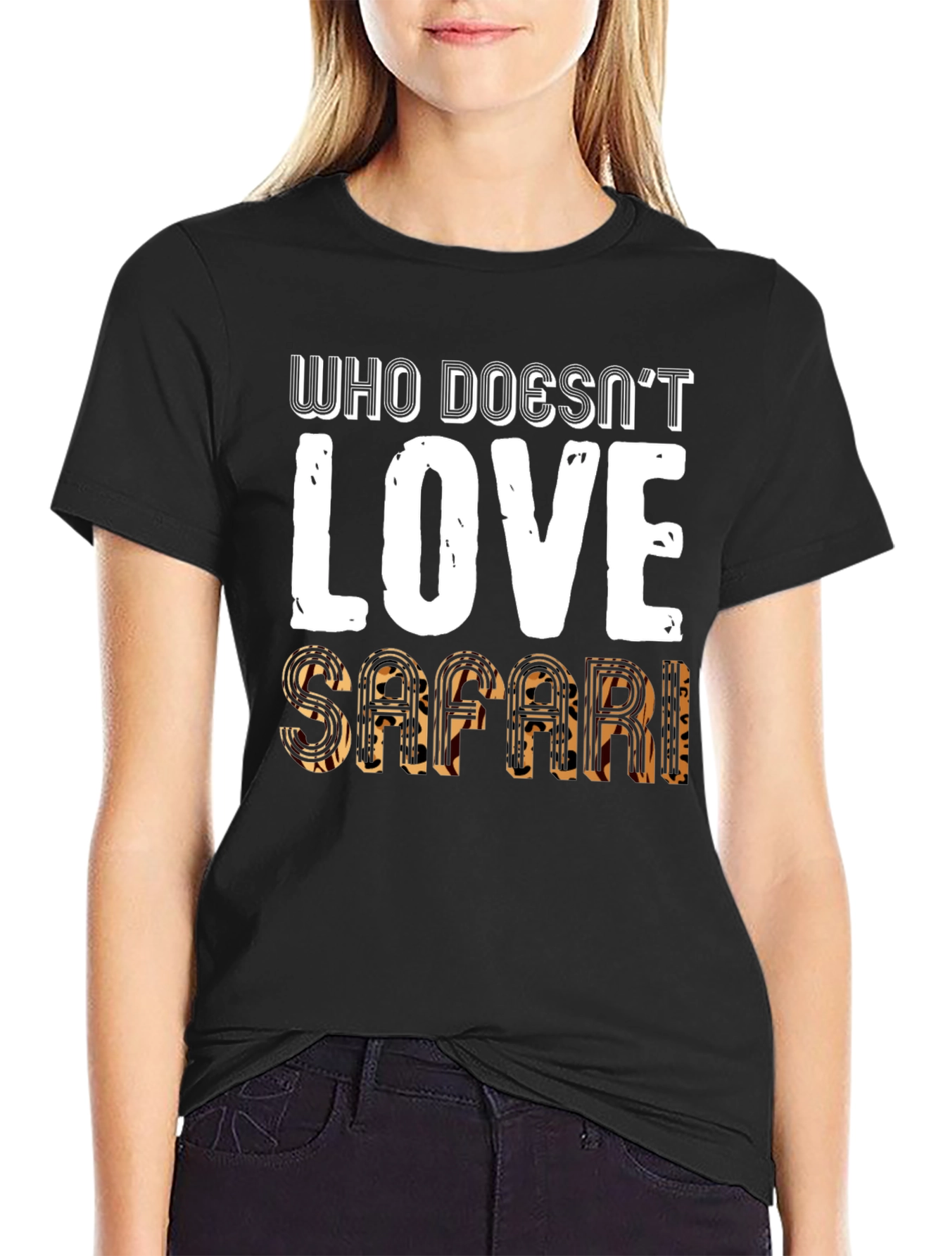 Safari Lover Graphic Tee - Mens Black T-Shirt