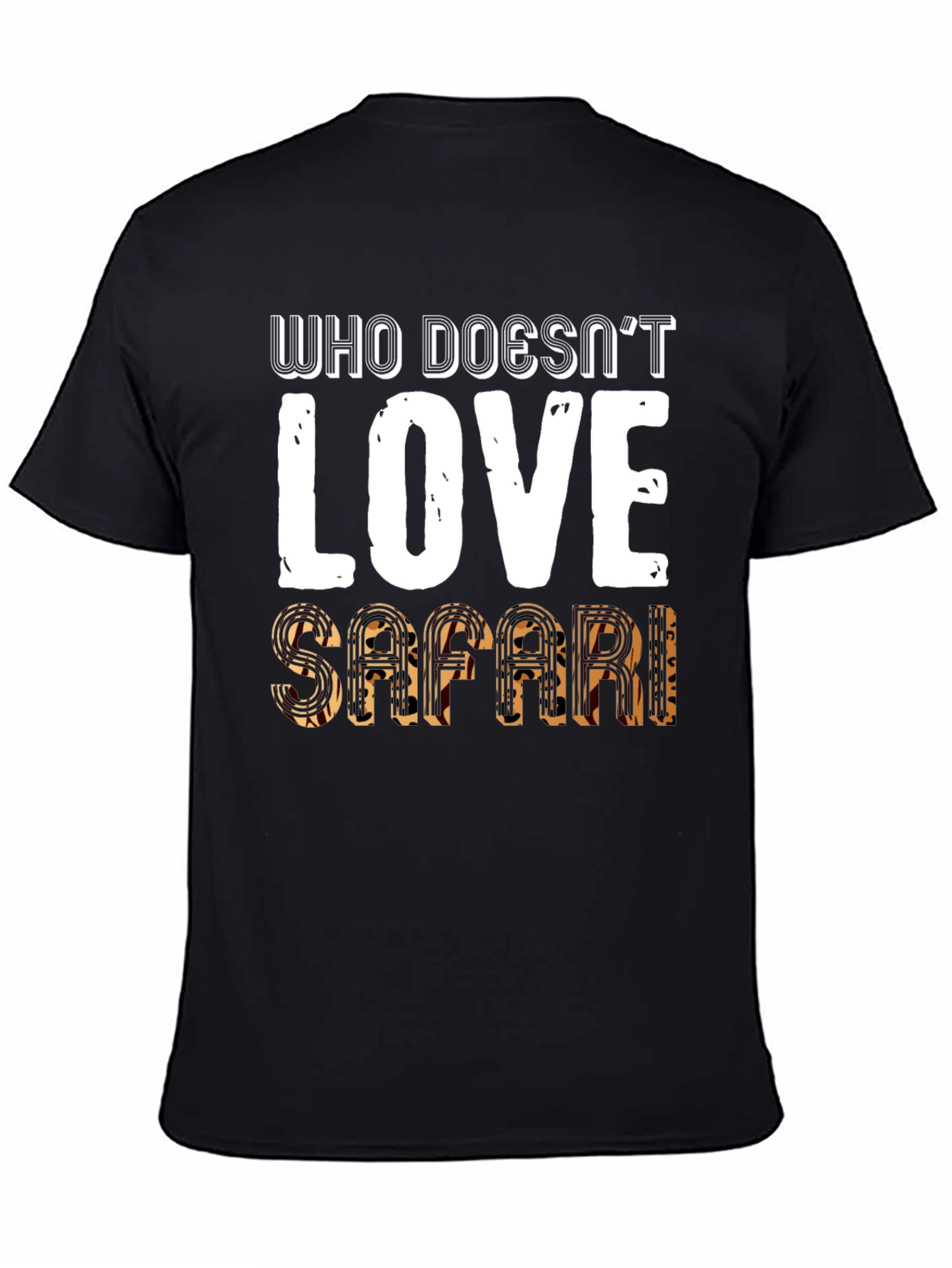 Safari Lover Graphic Tee - Mens Black T-Shirt