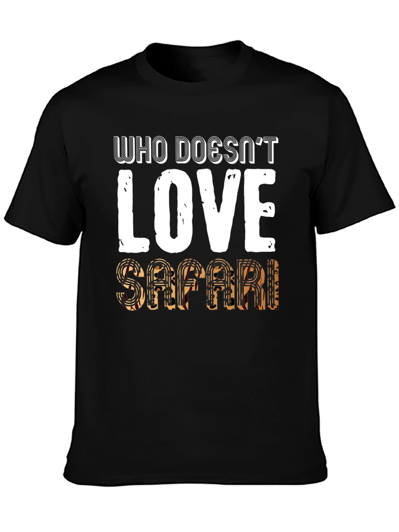 Safari Lover Graphic Tee - Mens Black T-Shirt
