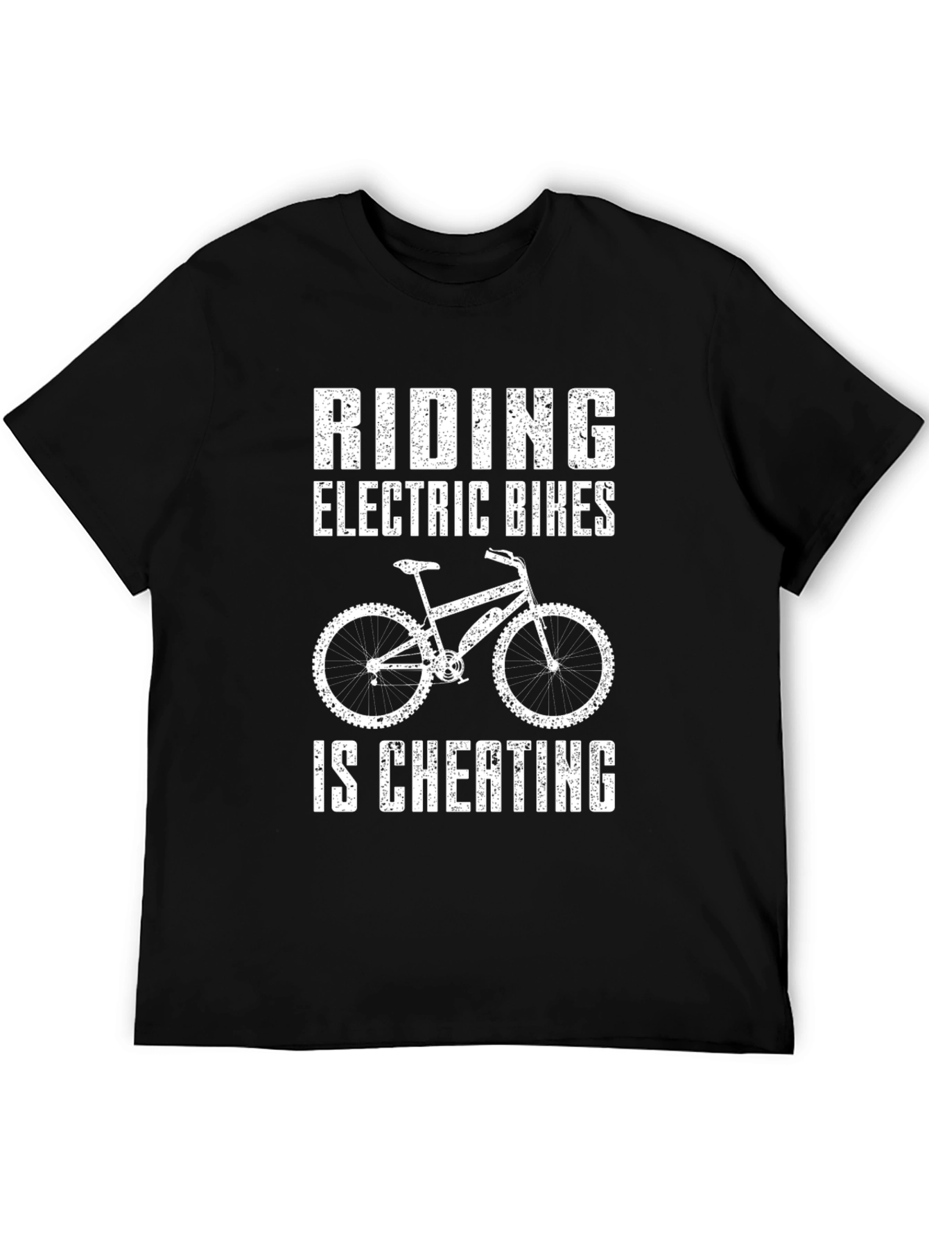 Electric Bike Cheating Tee -  Cycling Humor Shirt