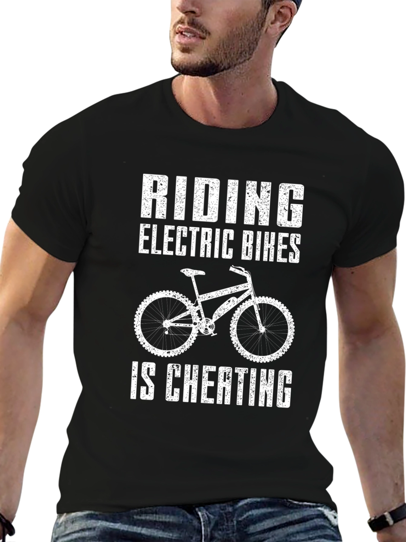 Electric Bike Cheating Tee -  Cycling Humor Shirt