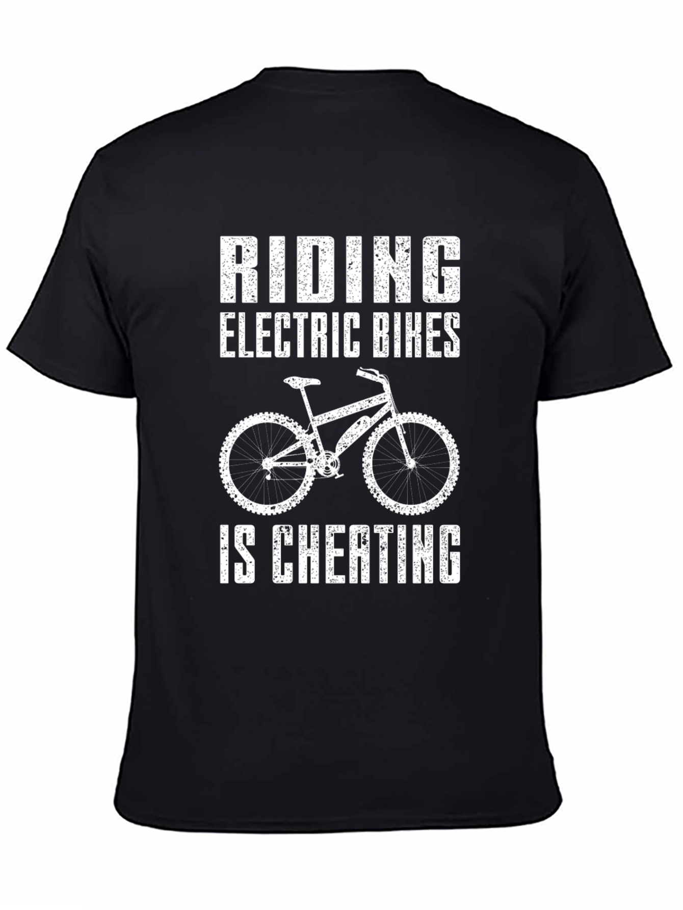 Electric Bike Cheating Tee -  Cycling Humor Shirt