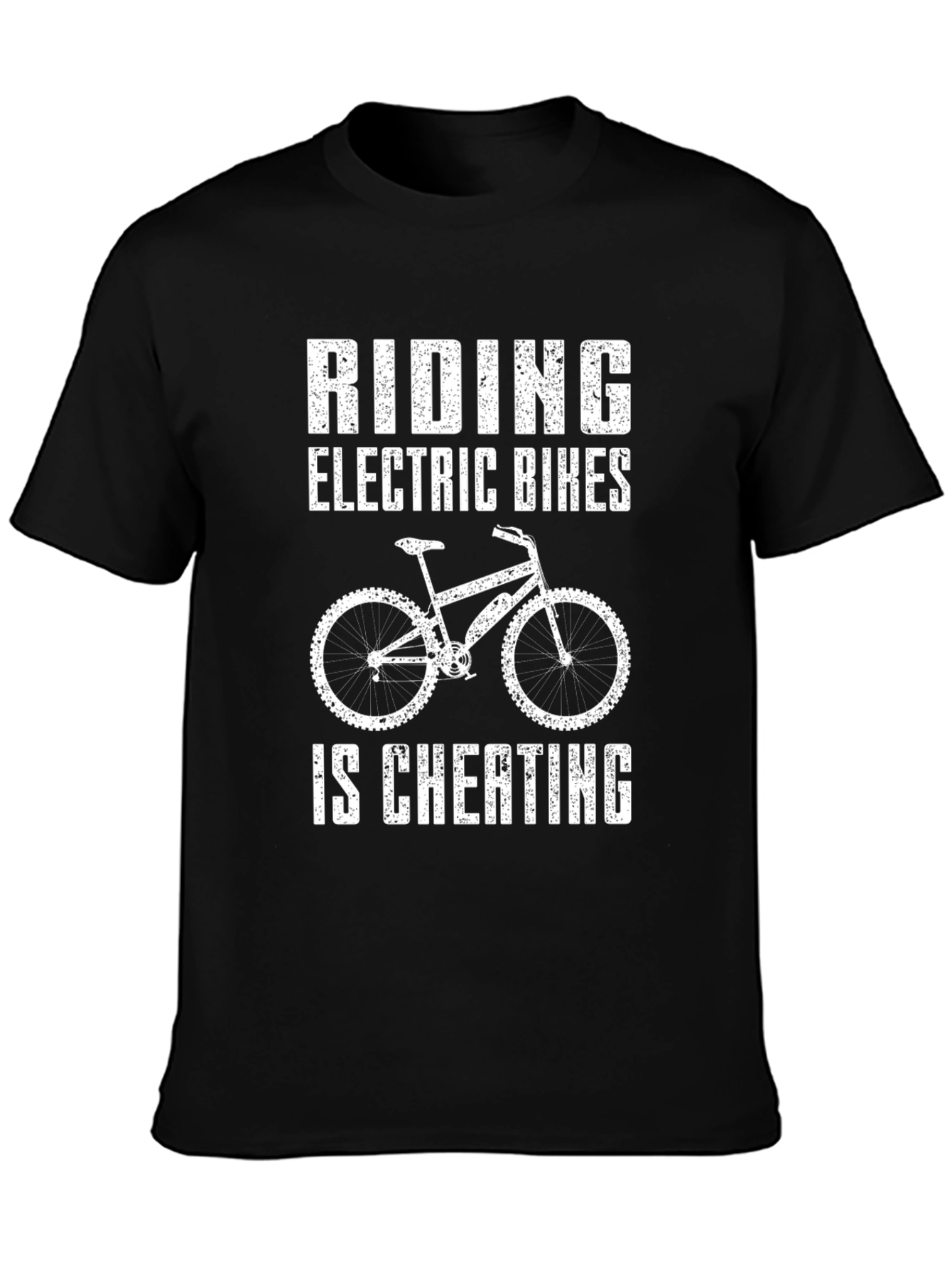 Electric Bike Cheating Tee -  Cycling Humor Shirt