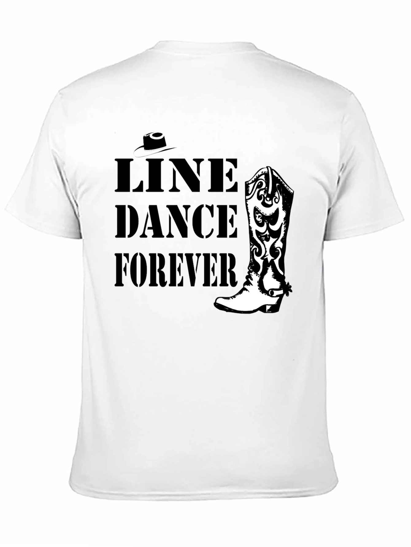 Line Dance Forever Tee - Cowboy Boot Design
