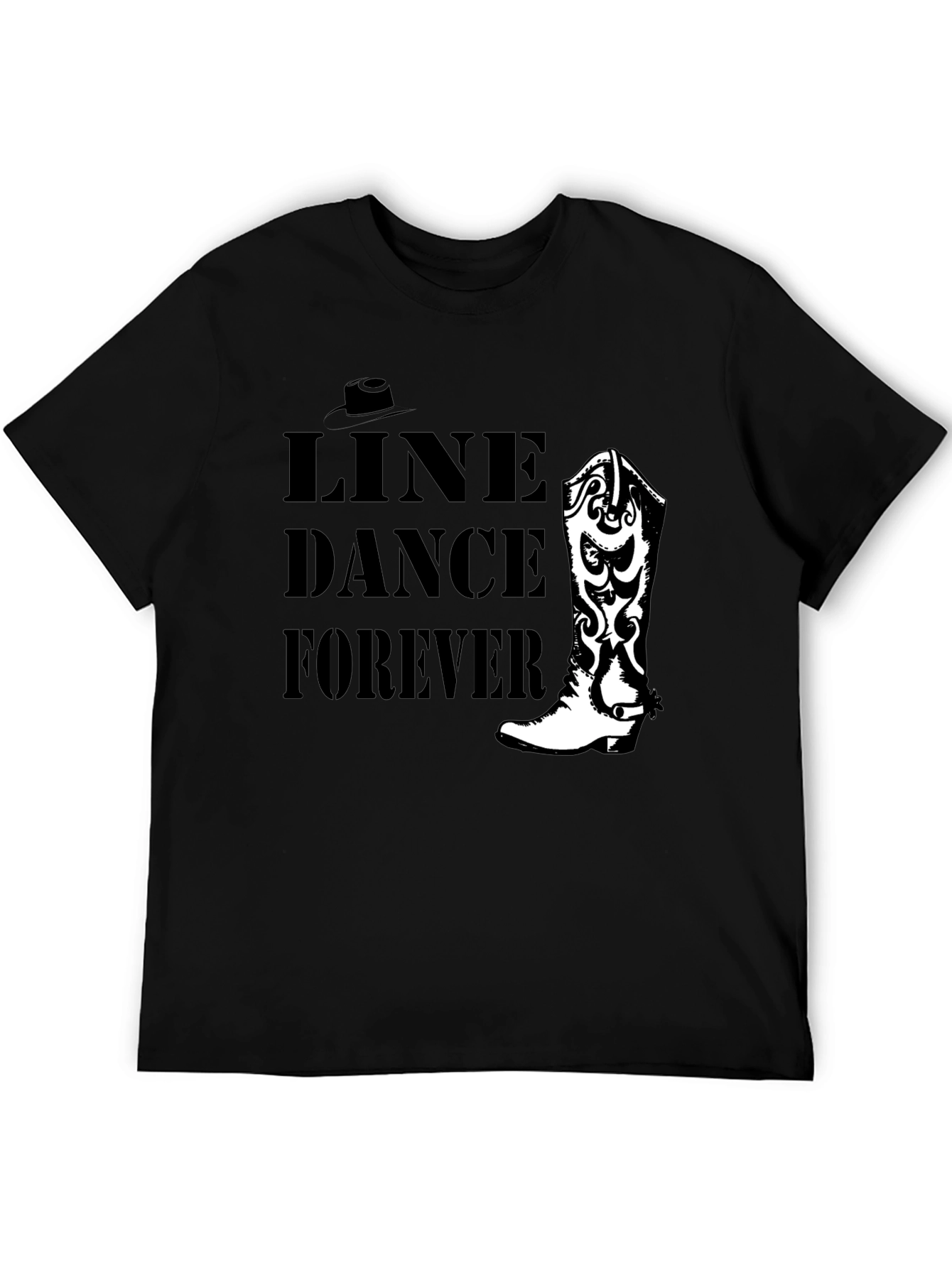 Line Dance Forever Tee - Cowboy Boot Design