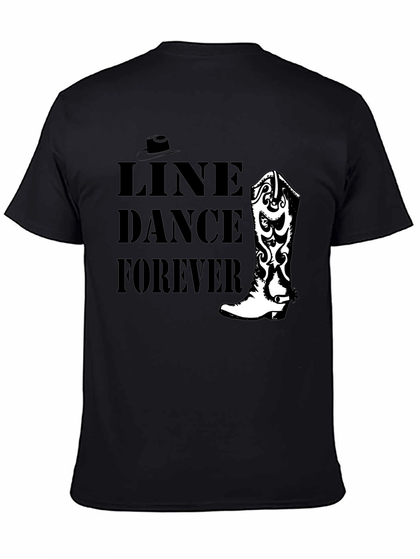 Line Dance Forever Tee - Cowboy Boot Design