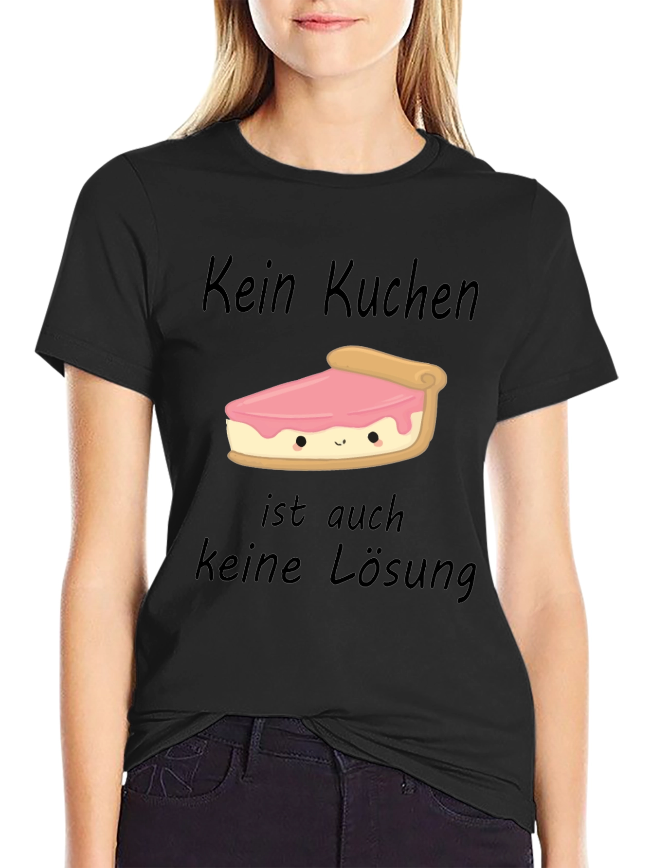 Kein Kuchen Keine Losung Funny Cake Slice T-Shirt