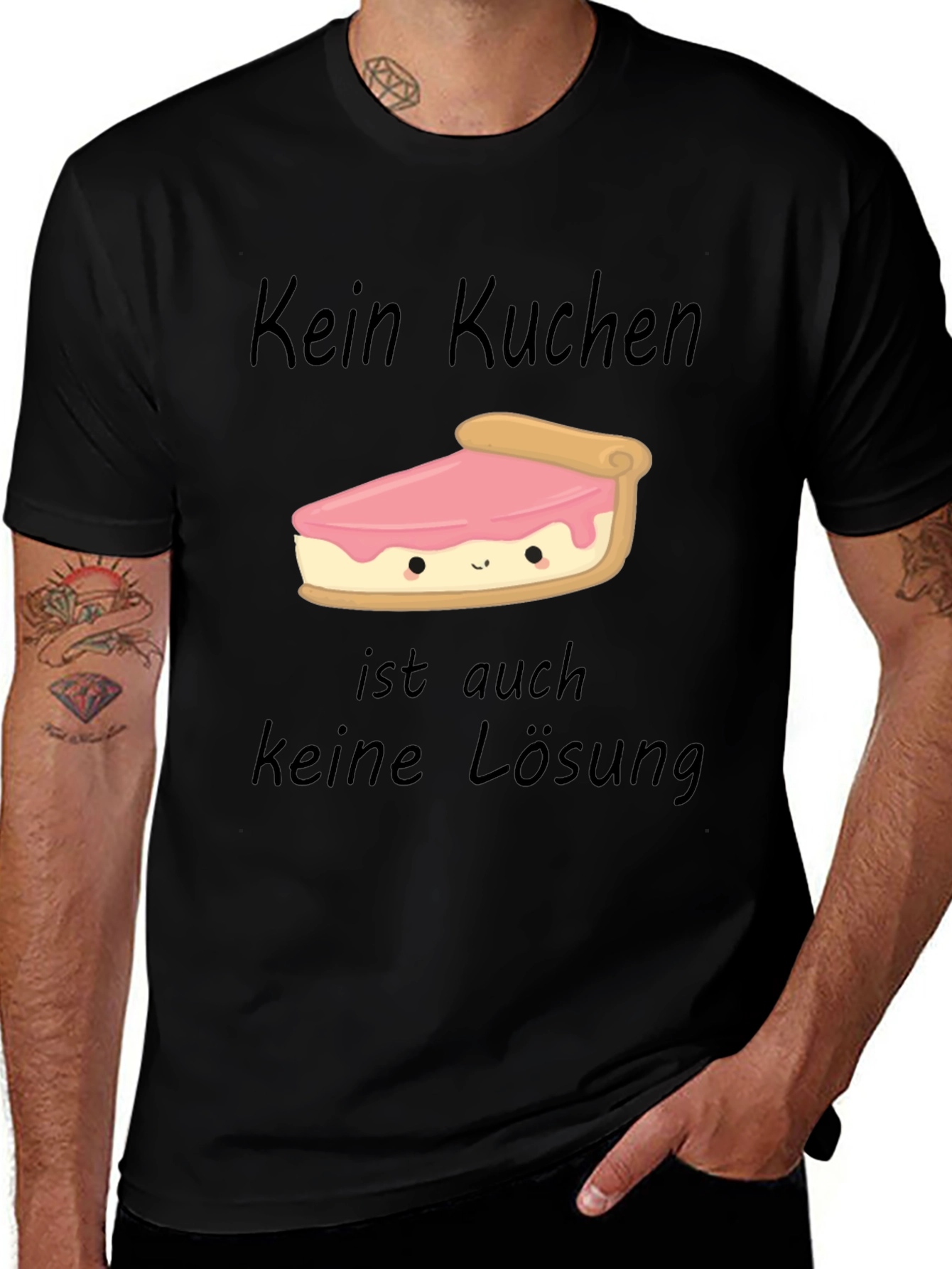 Kein Kuchen Keine Losung Funny Cake Slice T-Shirt