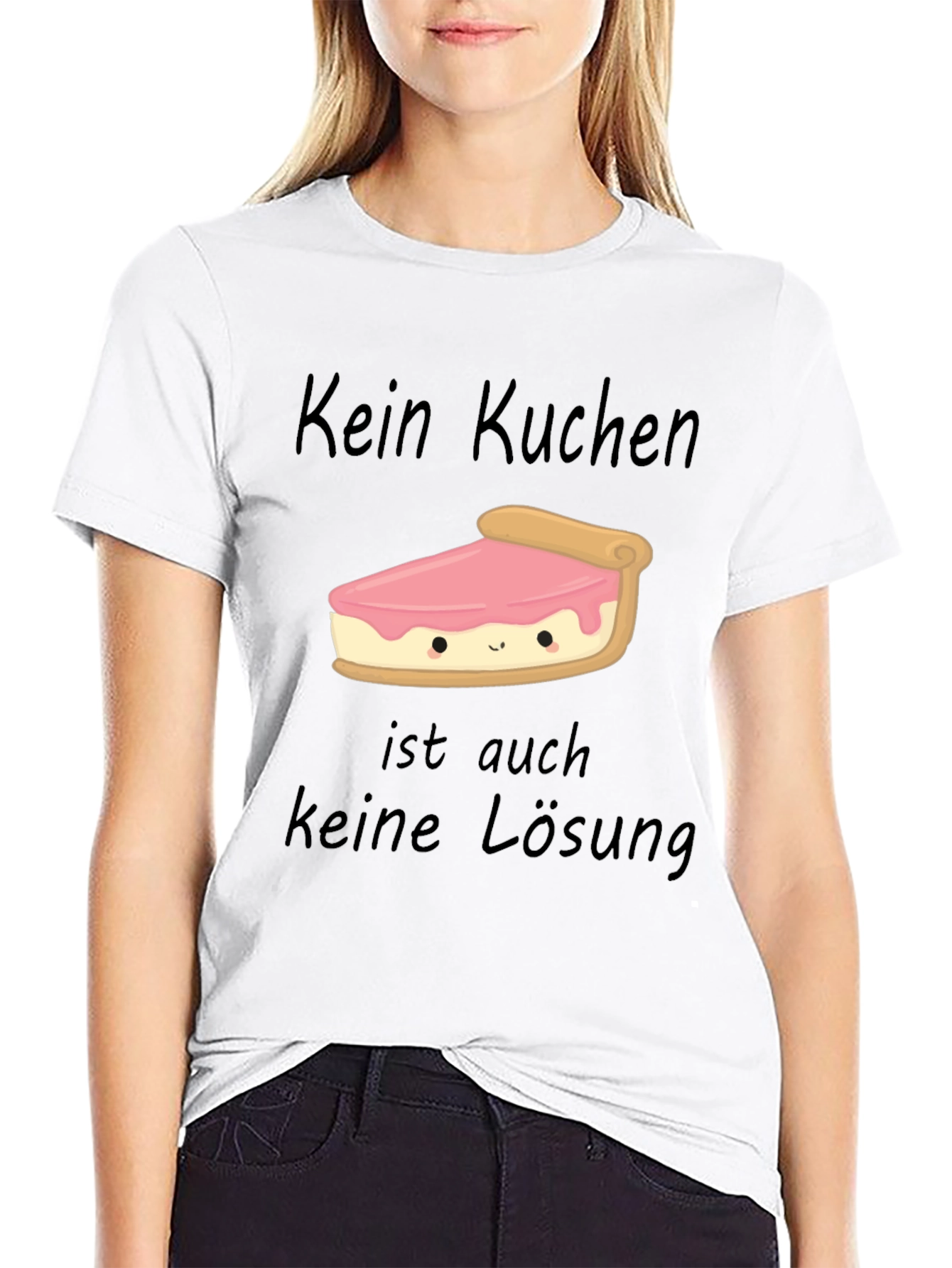 Kein Kuchen Keine Losung Funny Cake Slice T-Shirt