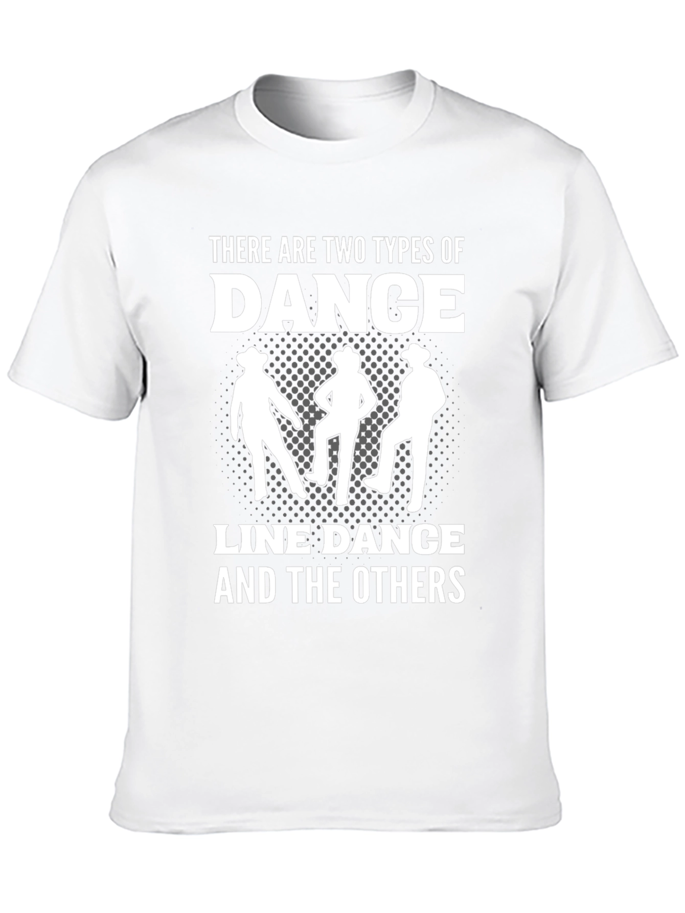 Line Dance Graphic Tee - Cowboy Dancing Shirt