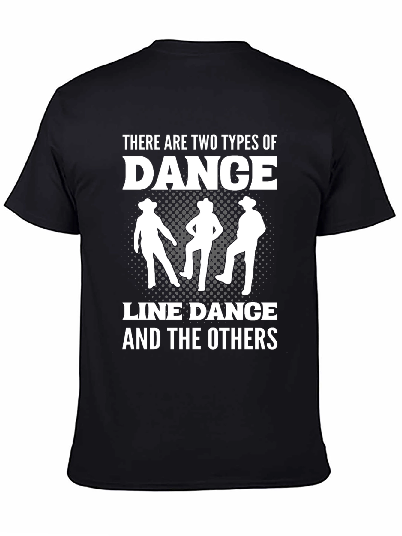 Line Dance Graphic Tee - Cowboy Dancing Shirt