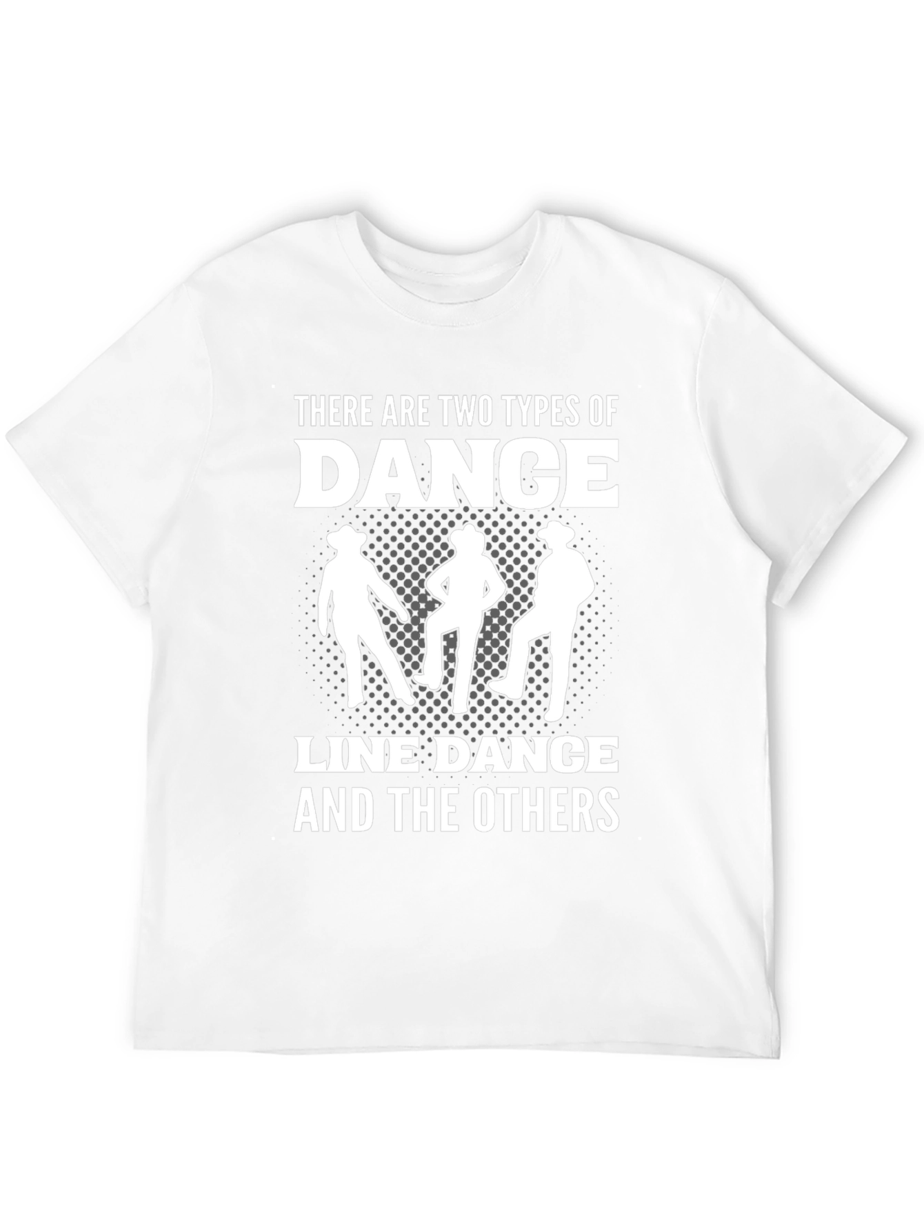 Line Dance Graphic Tee - Cowboy Dancing Shirt