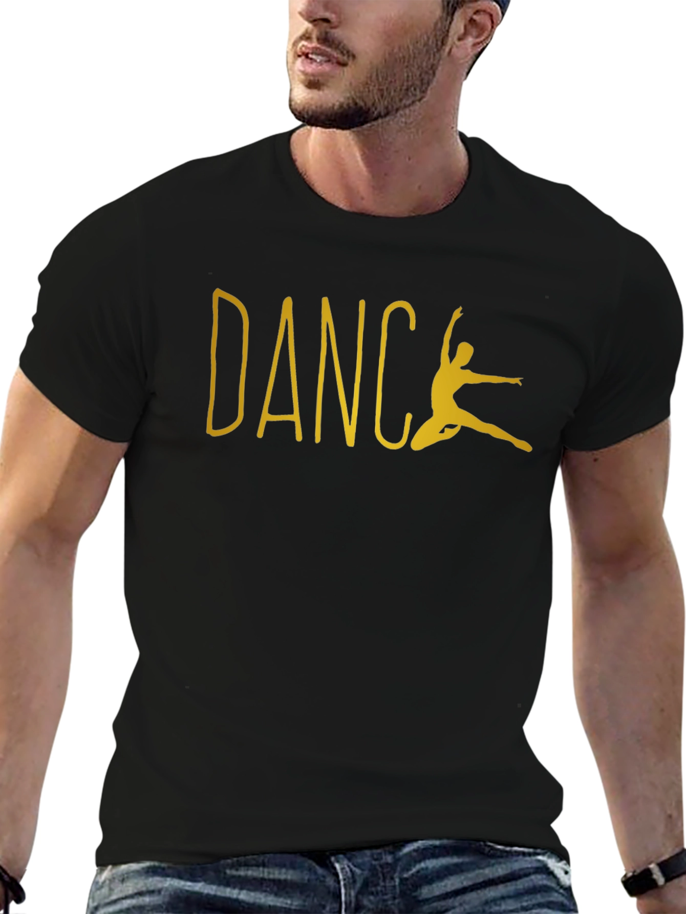 Dance Silhouette Graphic T-Shirt - Black