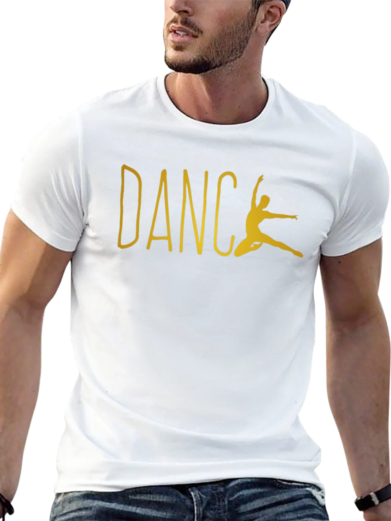Dance Silhouette Graphic T-Shirt - Black