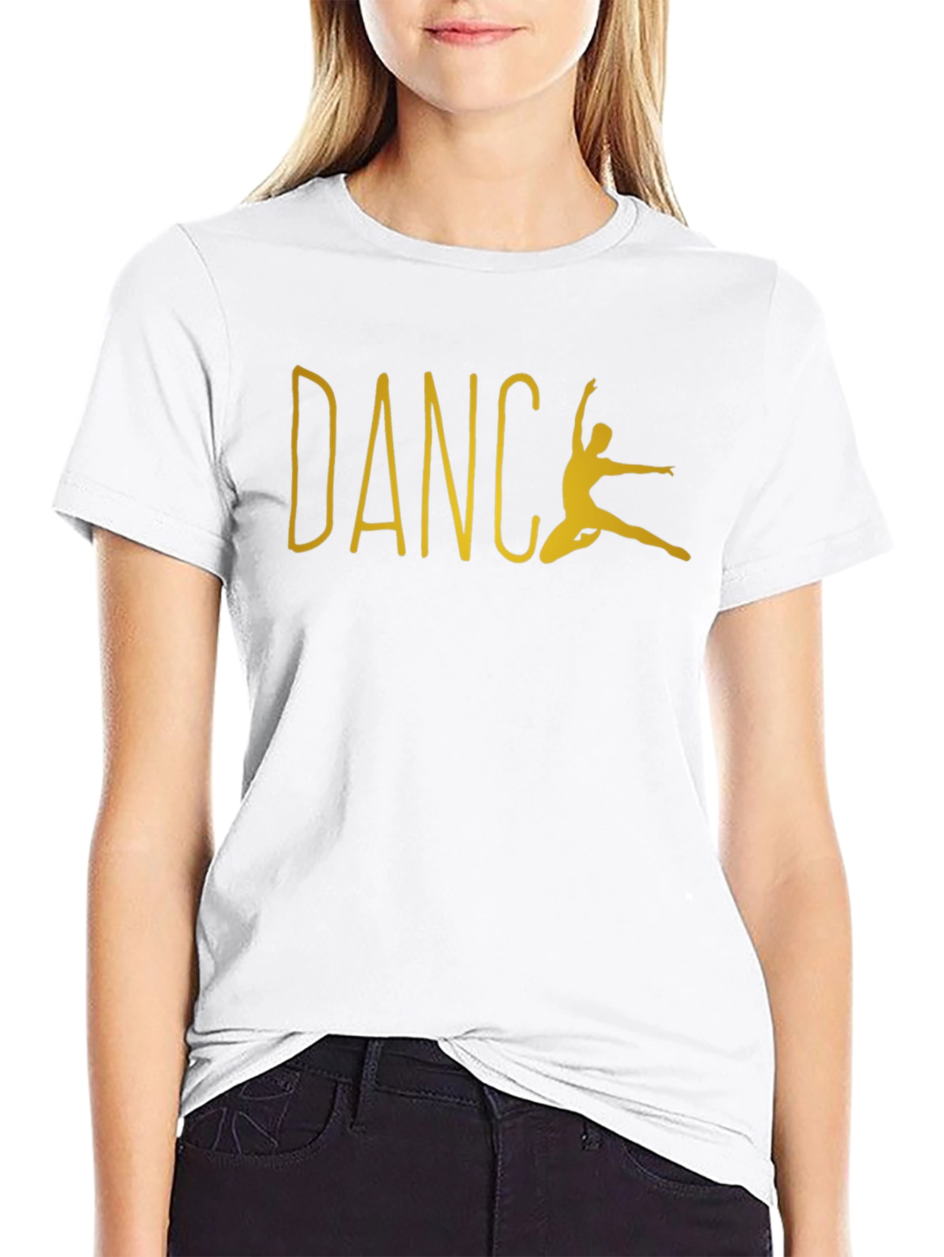 Dance Silhouette Graphic T-Shirt - Black