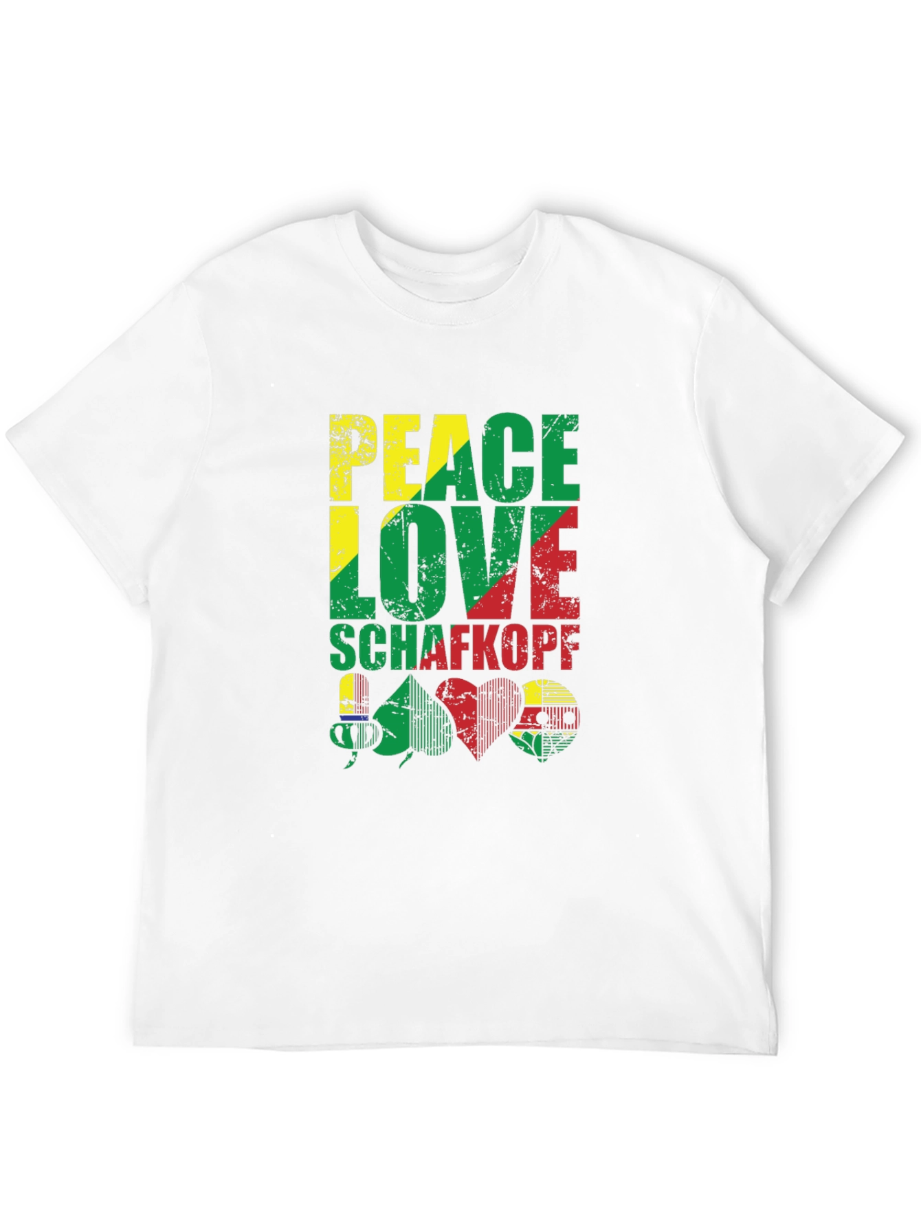 Peace Love Schafkopf Card Game Black T-Shirt