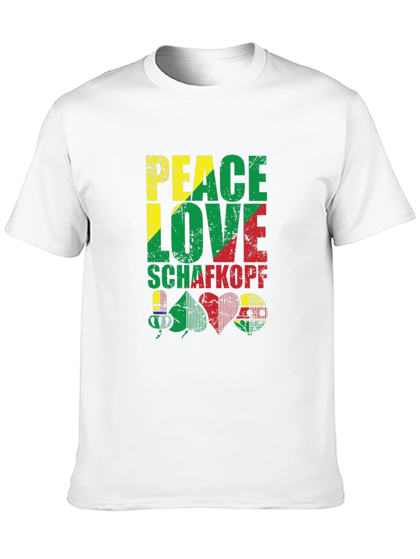 Peace Love Schafkopf Card Game Black T-Shirt