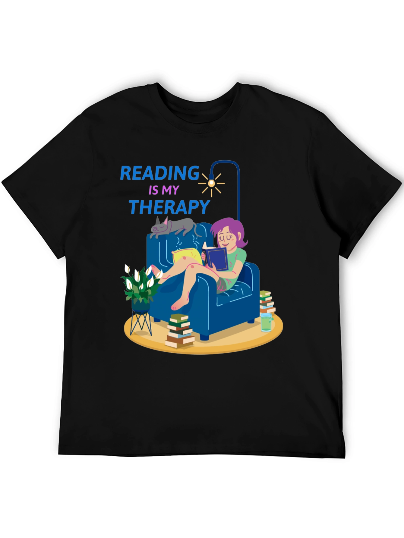 Reading is My Therapy T-Shirt