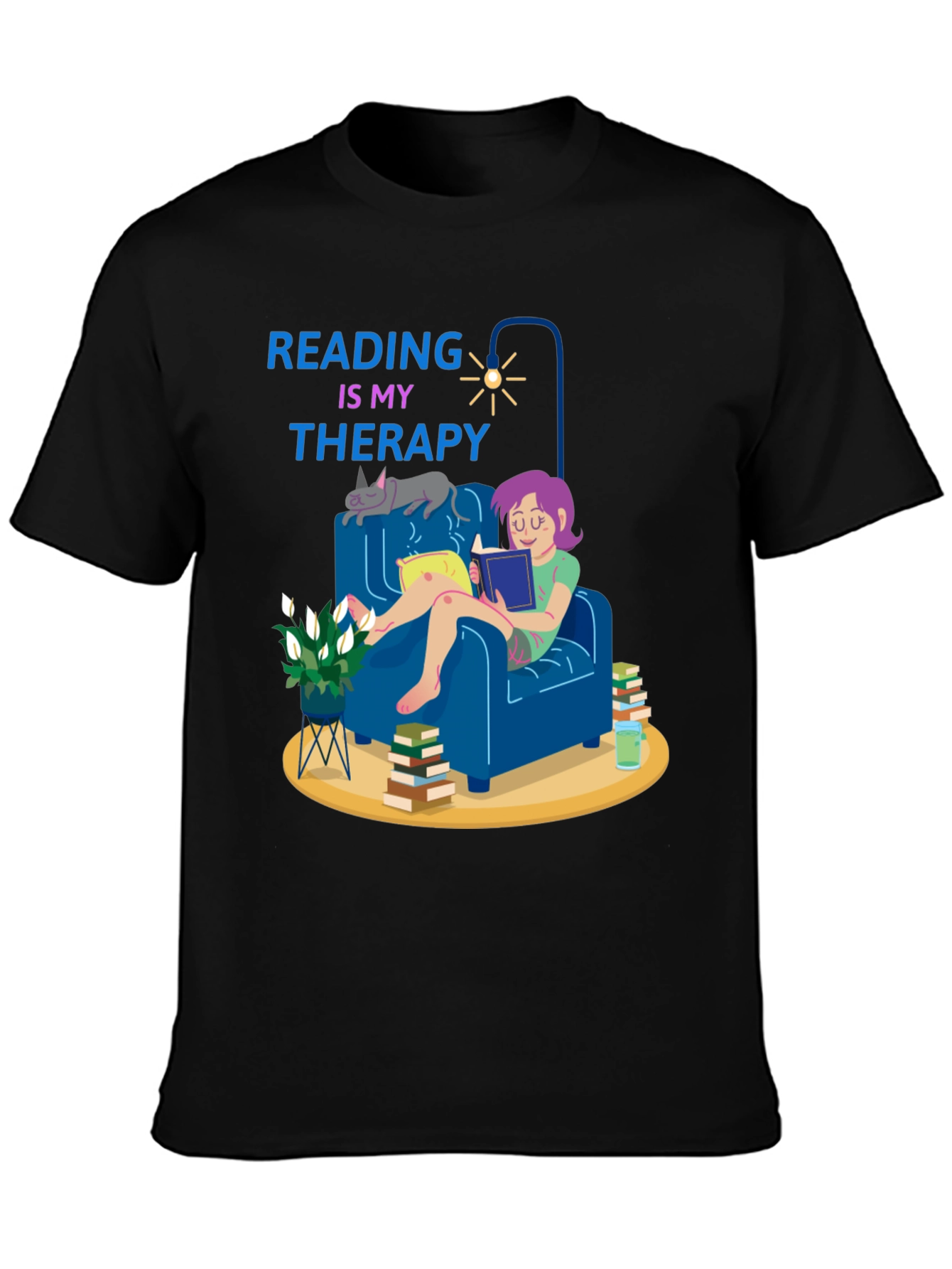 Reading is My Therapy T-Shirt